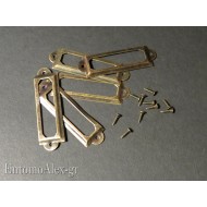 Brass metal frames x entomological box- drawers