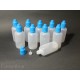 x10   50ml HDPE childproof cap dropper bottles