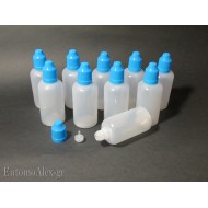 x5   50ml HDPE childproof cap dropper bottles