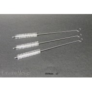 3x  MICRO Ø10mm cleaning washing brushes - spouts