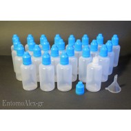 x5   50ml HDPE childproof cap dropper bottles