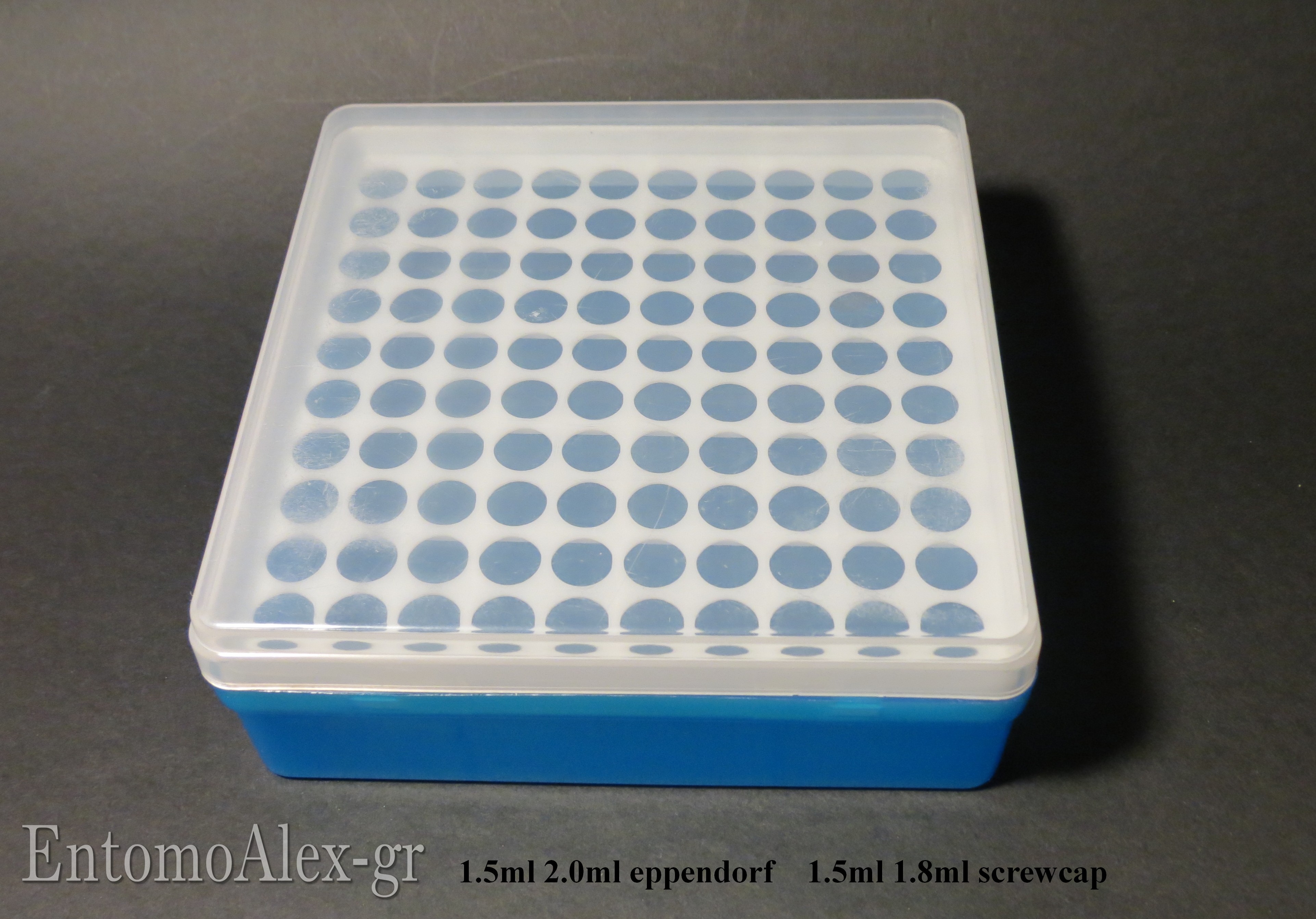Othmro 100 Provette In Plastica Con Tappo A Scatto Blu - 16x100 Mm, Contenitori Per Campioni, Perline, Lievito