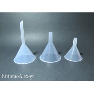 SET x3 laboratory plastic mini funnel 50-60-60mm