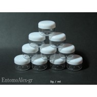 10x round screw cap containers 5g