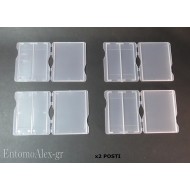 4x laboratory microscopy box x2 mailing samples glass slides