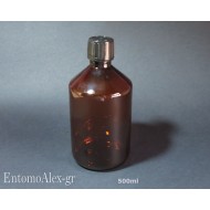 500ml empty PET AMBER bottles screwcap