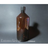 1000ml empty AMBER PET bottles screwcap