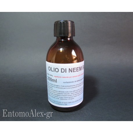 OLIO NEEM PURO 100% REPELLENTE NATURALE PER ZANZARE E ALTRI INSETTI