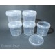 5x   365ml wide mouth push cap containers
