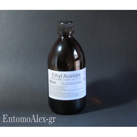 Ethyl Acetate 500ml killing fluid bottle
