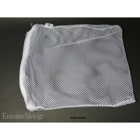 Zipped meshed spare bag 4mm hole x Winkler extractor