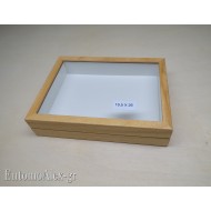 entomological wooden box  19,5x26 CLEAR