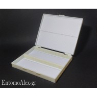scatola portavetrini microscopio x100 campioni