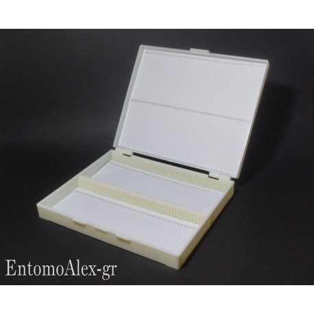 laboratory microscopy box x100 samples glass slides