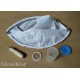 conical beating sheet Ø60cm umbrella WHITE