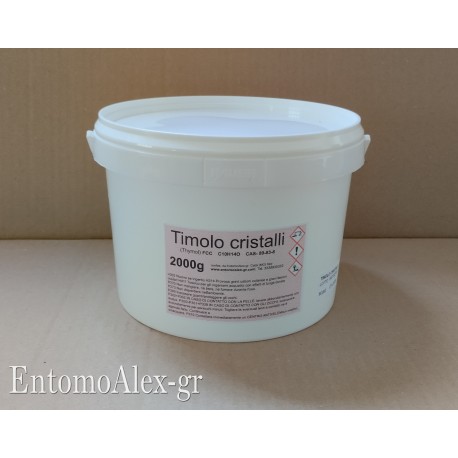 Timolo FCC puro cristalli 2000g BARATTOLO antibatterico antisettico varroa