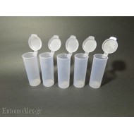 5x  50ml provette tappo incorporato analisi latte