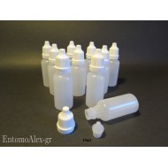 x10   15ml HDPE normal cap dropper bottles