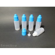 x5   15ml HDPE childproof cap dropper bottles