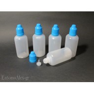 x5   50ml HDPE childproof cap dropper bottles