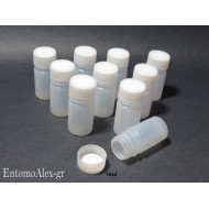 x10  10ml micro HDPE bottles vials screw cap