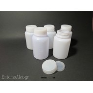 5x  100ml wide mouth empty bottles vials