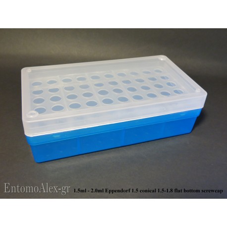 laboratory BLUE rack box x50  1.5-1.8ml freezing tubes