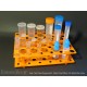 laboratory ORANGE MULTI RACK tray  x test tubes & eppendorf