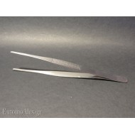 16cm tooted straight forceps for label pins