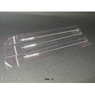 3x  MICRO 5mm cleaning washing brushes - spouts