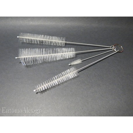 4x SET WHITE cleaning washing brushes - spouts