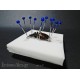 0.5x37 BLUE Acrylic  headed insects mounting pins
