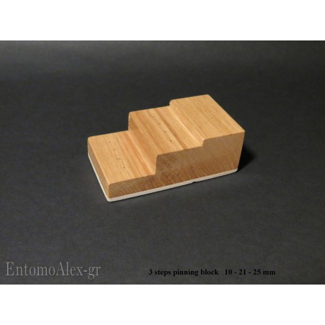 3 steps wooden pinning block