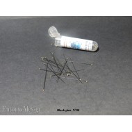 N° 000 insect pins BLACK ENAMELLED