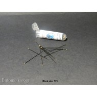 N° 1 insect pins BLACK ENAMELLED