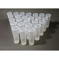 25x   45ml push cap graduated test tubes