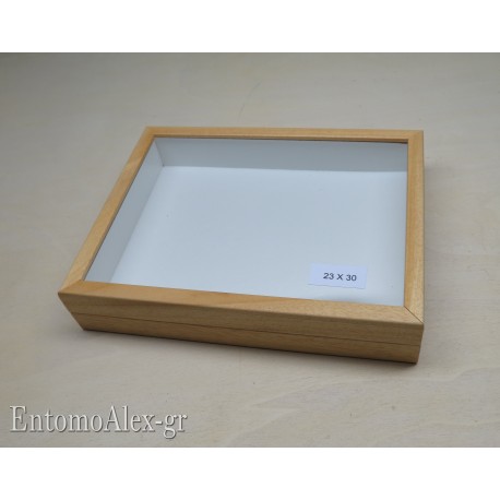 wooden box  23x30 CLEAR