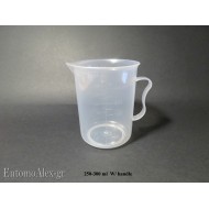 250ml beaker plastica con manico graduato misuratore becher