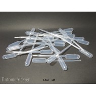 1ml disposable plastic pasteur pipette