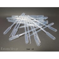 5ml pipette pasteur contagocce plastica