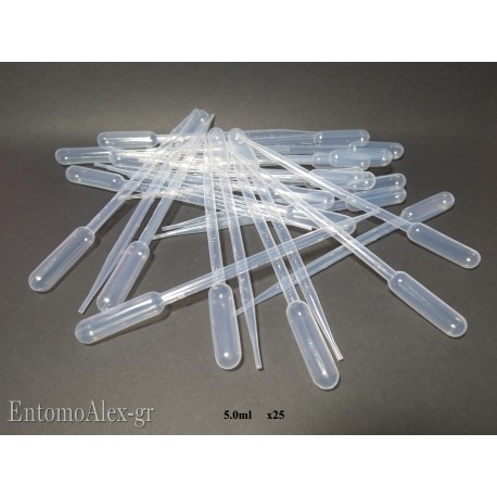 5ml disposable plastic pasteur pipette